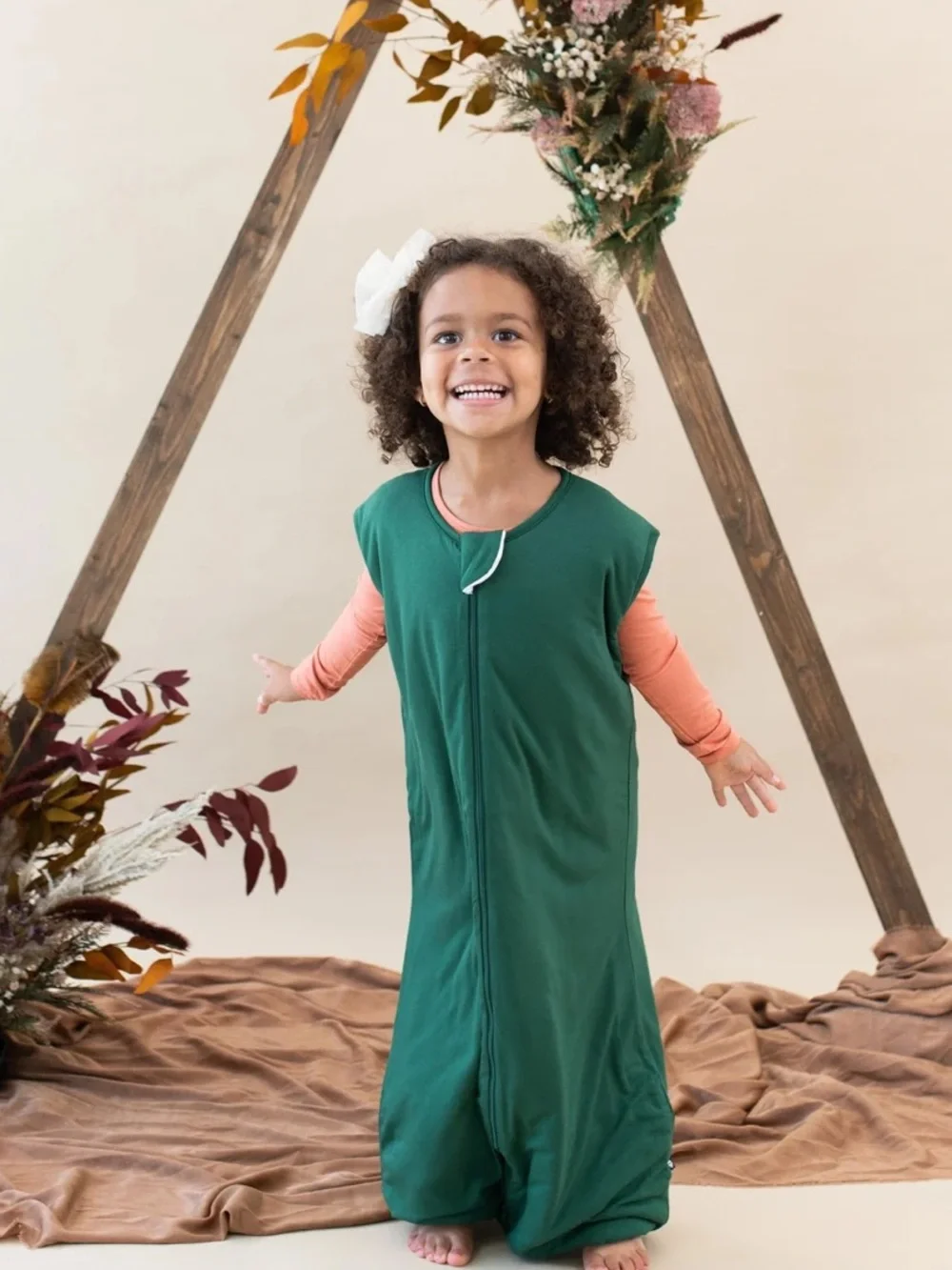 Kyte Baby L 1.0 TOG Sleep Bag Walker Forest Green Bamboo Sleep Sack